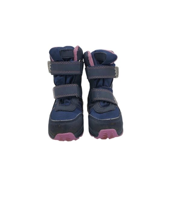 Cizme copii Impidimpi 25, material textil, imitatie de piele, bleumarin - imagine 3