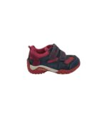 Adidasi copii Superfit 26, piele intoarsa, material textil, albastru roz