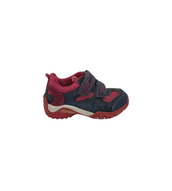 Adidasi copii Superfit 26, piele intoarsa, material textil, albastru roz - imagine 1