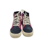 Tenisi dama Vans 40.5, piele intoarsa, albastru bej - imagine 3
