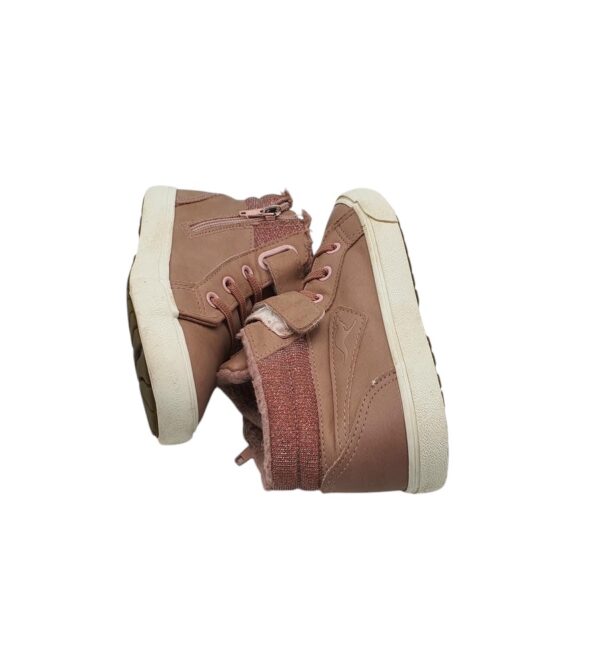 Tenisi copii Kangaroos 27, imitatie de piele, maro, imblanite - imagine 4