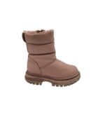 Cizme copii Schuh 28, imitatie de piele, bej