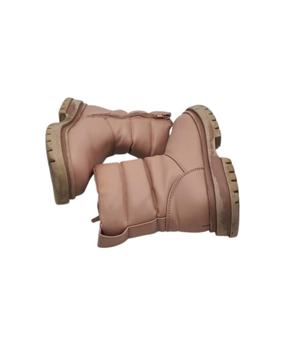 Cizme copii Schuh 28, imitatie de piele, bej - imagine 4