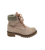 Ghete dama 39, piele, bej, imblanite