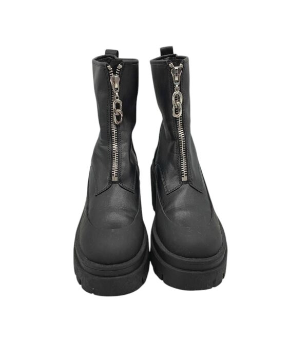 Ghete dama Catwalk 40, imitatie de piele, negru - imagine 3