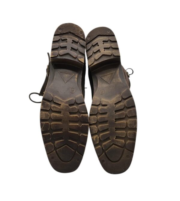 Ghete dama 39, piele intoarsa, maro - imagine 5