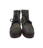Ghete barbati Dockers 45, piele intoarsa, gri - imagine 3