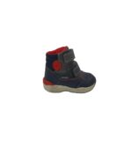 Ghete copii Geox 21, imitatie de piele ,material textil, negru