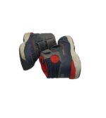 Ghete copii Geox 21, imitatie de piele ,material textil, negru - imagine 4
