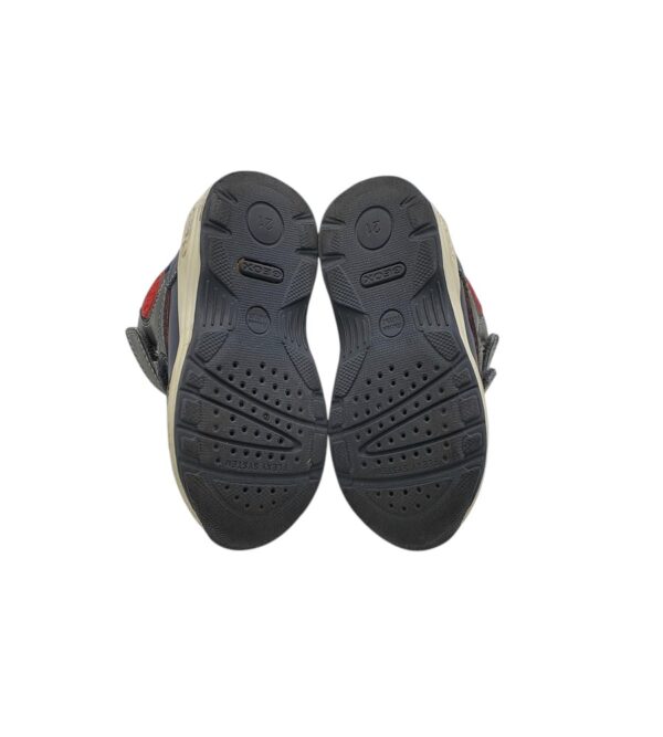 Ghete copii Geox 21, imitatie de piele ,material textil, negru - imagine 5