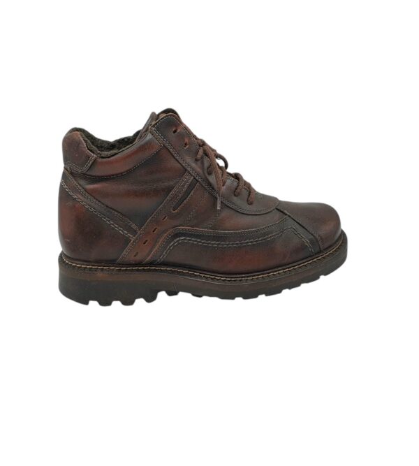 Ghete barbati Roberto Santi 42, piele , maro - imagine 1