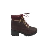 Ghete dama New Look 38, imitatie de piele, visiniu
