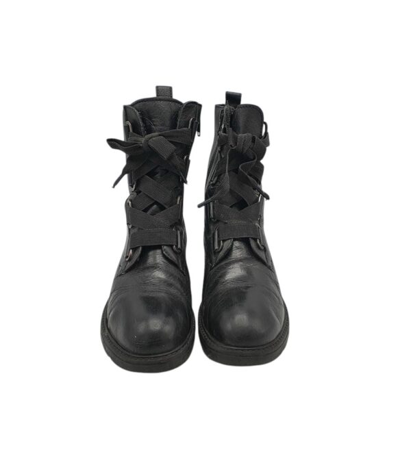 Ghete dama 39, piele, negru - imagine 3