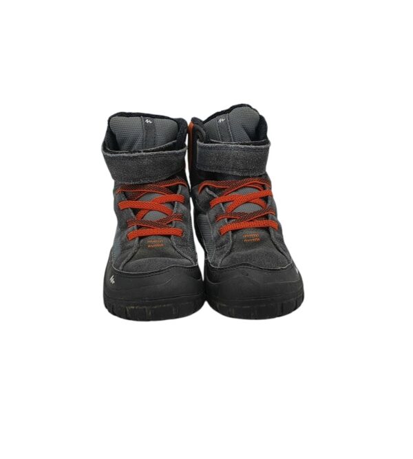 Ghete copii Quechua 32, material textil, piele intoarsa, negru, waterproof - imagine 3
