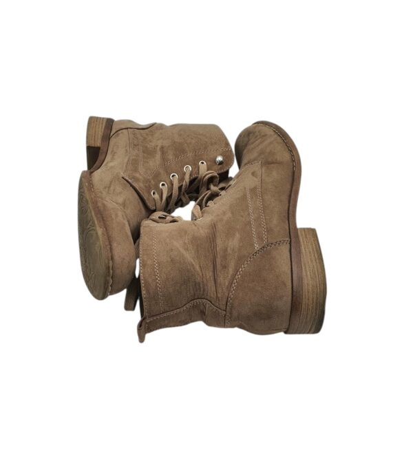 Botine dama Graceland 39, material textil, maro - imagine 4