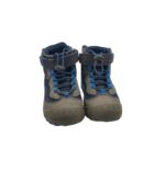 Ghete copii Mishansha 28, imitatie de piele, material textil, gri albastru - imagine 3