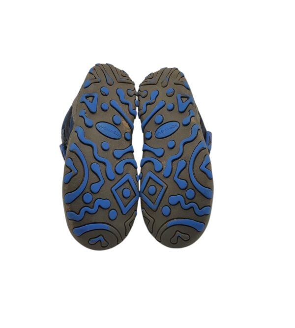 Ghete copii Mishansha 28, imitatie de piele, material textil, gri albastru - imagine 5