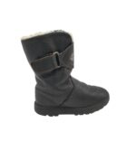 Cizme copii Ricosta 33, piele, negru , îmblănite