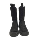 Cizme dama 39, material textil, negru, căptușite - imagine 3