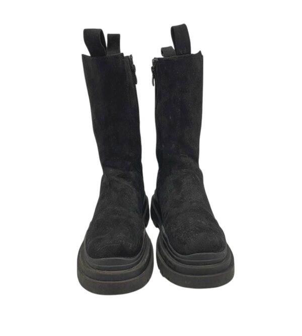Cizme dama 39, material textil, negru, căptușite - imagine 3