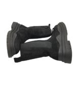 Cizme dama 39, material textil, negru, căptușite - imagine 4