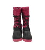 Cizme copii Demar 32, material textil, imitatie de piele, negru roz, îmblănite - imagine 3