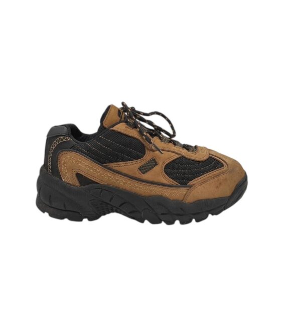 Adidasi barbati Moorhead 43, piele, material textil, maro negru - imagine 1