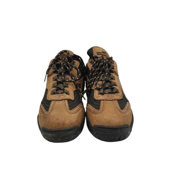 Adidasi barbati Moorhead 43, piele, material textil, maro negru - imagine 3