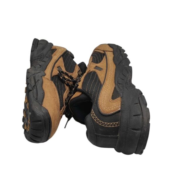 Adidasi barbati Moorhead 43, piele, material textil, maro negru - imagine 4