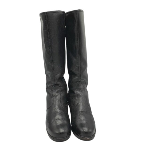 Cizme dama 38, piele, negru, îmblănite - imagine 3