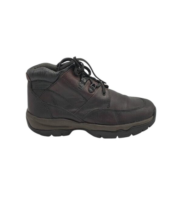 Ghete barbati 45, piele, negru maro - imagine 1