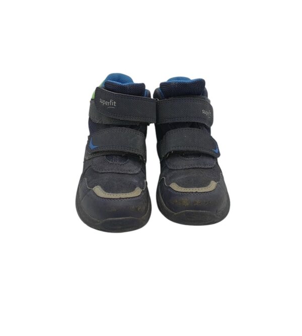Ghete copii Superfit 30, piele intoarsa, negru , Gore tex - imagine 3