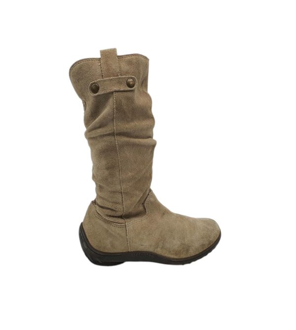 Cizme copii Elefanten 29, piele intoarsa, bej, captusite - imagine 1
