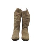 Cizme copii Elefanten 29, piele intoarsa, bej, captusite - imagine 3
