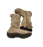 Cizme copii Elefanten 29, piele intoarsa, bej, captusite - imagine 4