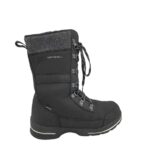 Cizme dama Mckinley 39, material textil, imitatie de piele, negru, waterproof