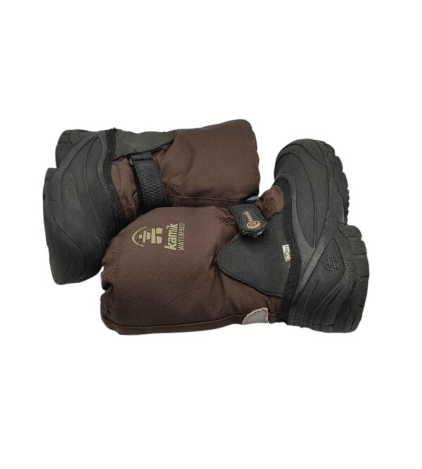 Cizme copii Kamik 33, material textil, alte materiale, negru maro, waterpoof, captusite - imagine 4
