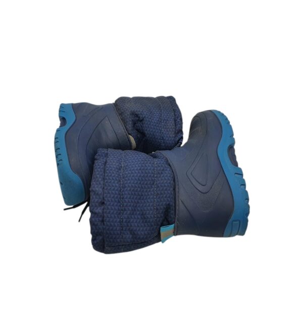 Cizme copii 25, material textil, alte materiale, bleumarin, imblanite - imagine 4