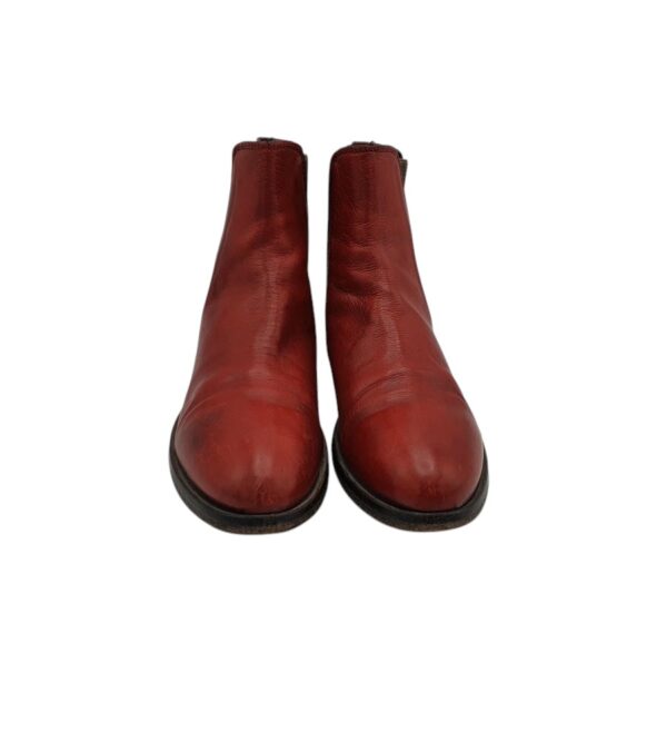 Botine dama Moma 39, piele, rosu - imagine 3