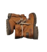 Ghete dama Rieker 39, imitatie de piele, maro - imagine 4