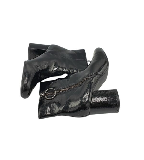 Botine dama Pimkie 38, imitatie de piele, negru - imagine 4