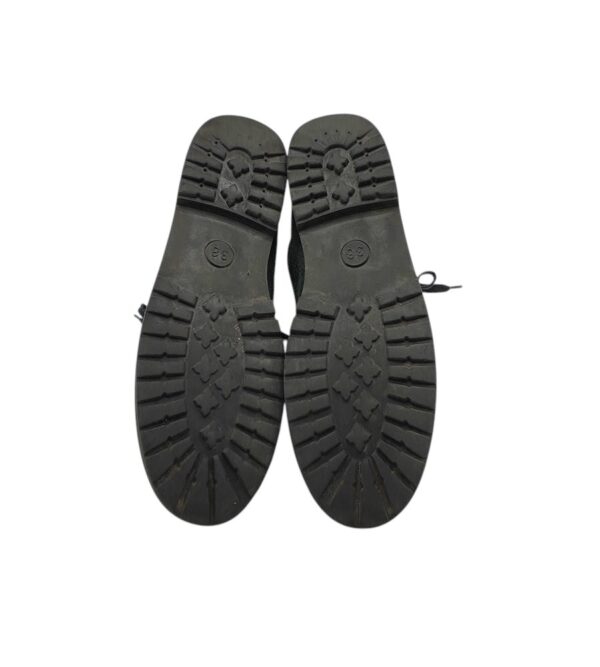 Ghete dama 38, piele intoarsa, gri, imblanite - imagine 5