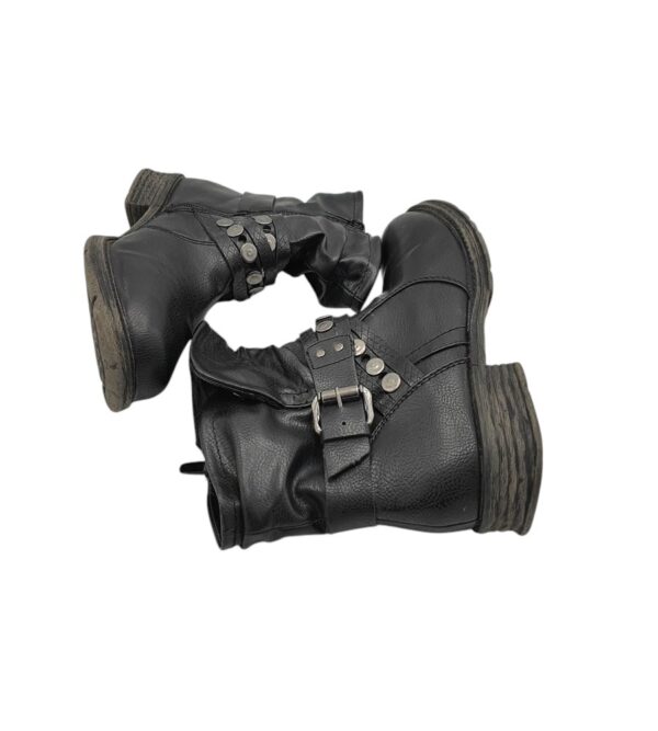 Cizme dama Street Shoes 37, imitatie de piele, negru - imagine 4