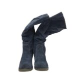 Cizme dama Bama 40, piele intoarsa, albastru, captusite - imagine 3