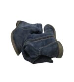 Cizme dama Bama 40, piele intoarsa, albastru, captusite - imagine 4