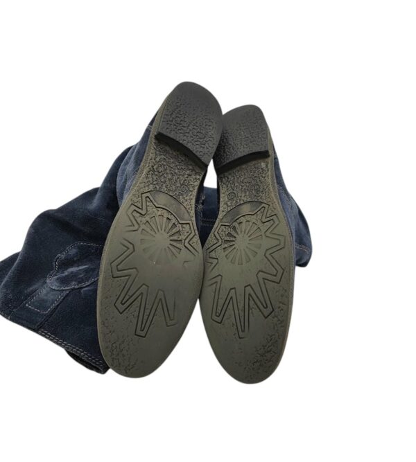 Cizme dama Bama 40, piele intoarsa, albastru, captusite - imagine 5