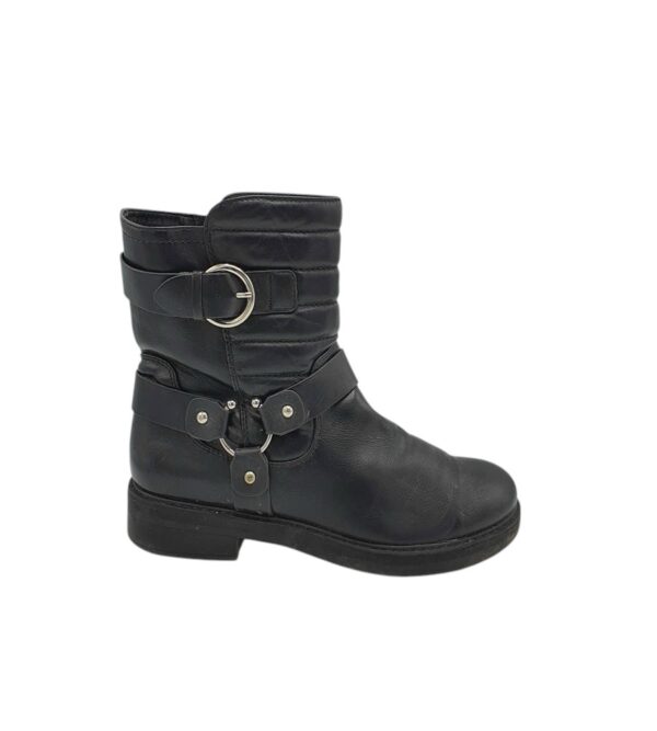Cimze dama Graceland 42, imitatie de piele, negru, imblanite - imagine 1