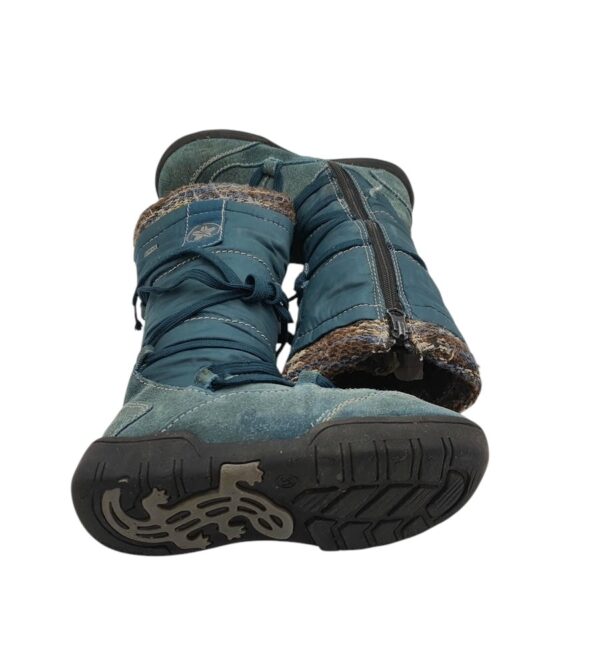 Cizme copii Lurchi 31, piele intoarsa, albastru, imblanite - imagine 4
