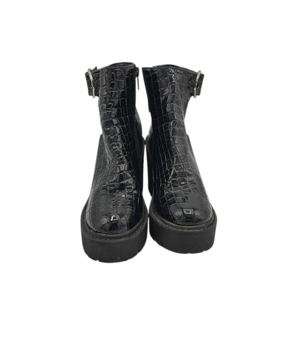 Botine dama Topshop 37, imitatie de piele, negru - imagine 3