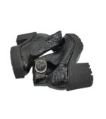 Botine dama Topshop 37, imitatie de piele, negru - imagine 4